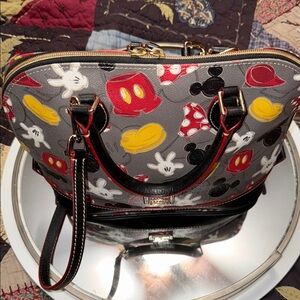 Disney Parks Dooney and Bourke Mickey and Minnie Body Parts Crossbody purse